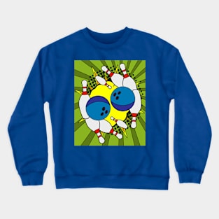 Funny Skittles Bowling Match Crewneck Sweatshirt